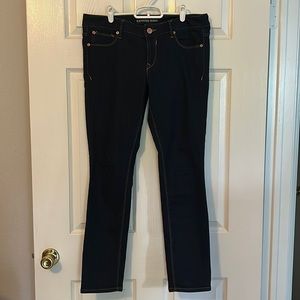 Dark Wash Skinny Low-Rise Express Jeans Size 10